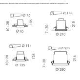 Round recessed reflector Huari