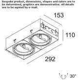 Recessed, adjustable multi-spot spotlight Sracinec