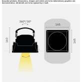 Square aluminum LED reflector Badeni