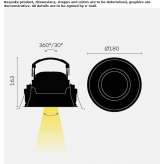 Recessed, adjustable LED spotlight Kufstein