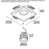 Round recessed LED spotlight Pinzolo