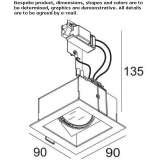 Adjustable square reflector Marmato