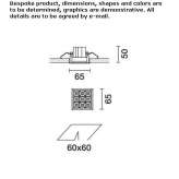 Recessed LED spotlight in die-cast aluminum for suspended ceilings Ubrique