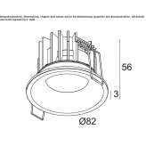 Recessed LED ceiling spotlight Eriksbo