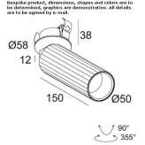 Adjustable round LED reflector Maracas