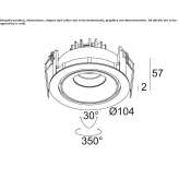 Adjustable LED ceiling spotlight Eriksbo