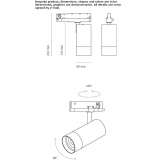 Adjustable aluminum LED reflector Budoni