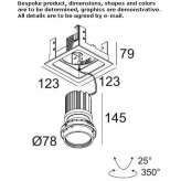 Adjustable square LED reflector Dobrota