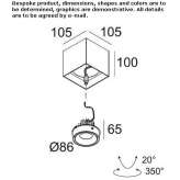 Adjustable LED ceiling spotlight Kemmerer