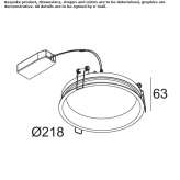 Round recessed LED spotlight Rummu