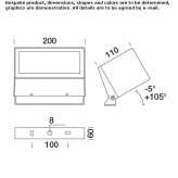 Adjustable LED reflector Illar