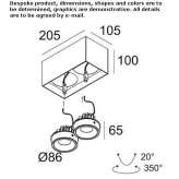 Multi-point LED ceiling spotlight Kemmerer