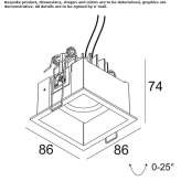 Recessed LED spotlight Marmato