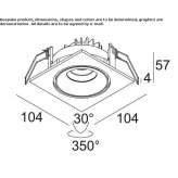 Recessed LED ceiling spotlight Eriksbo