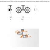 Adjustable LED spotlight for wall mounting Deurne