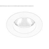 Recessed LED spotlight with dimmer Fasano