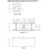 Reflector housing made of plasterboard Vargon