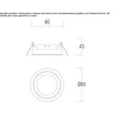 Round recessed LED spotlight Zuera