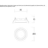 Round recessed LED spotlight Zuera