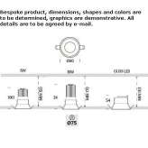 Recessed spotlight Grain