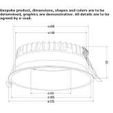 Recessed round aluminum LED spotlight Gasocin