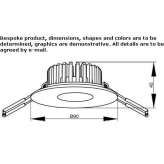 Recessed LED ceiling spotlight Sgonico