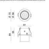 Round aluminum LED reflector Mostek