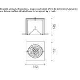 Adjustable metal halide spotlight, semi-recessed Carnota