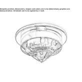 Round ceiling crystal LED spotlight Malm