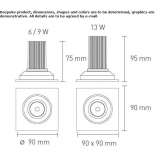 Square aluminum LED reflector Sachse