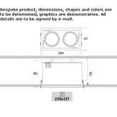 Multi-point recessed LED spotlight Zavaline