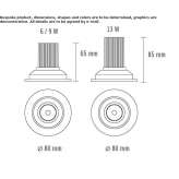 Round aluminum LED reflector Sachse