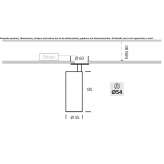 Adjustable, semi-recessed LED spotlight Chipao