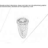 Round lead crystal reflector Butthard