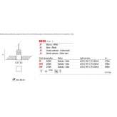 Aluminum recessed LED reflector Radaseni