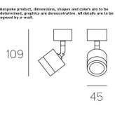 Adjustable aluminum LED reflector Vila