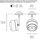 Adjustable aluminum LED reflector Cereseto