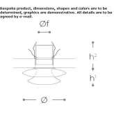 Recessed round glass LED spotlight Domalain