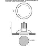 Recessed LED ceiling spotlight Ciglie