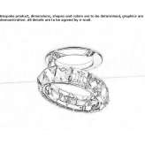 Semi-recessed spotlight made of lead crystal Butthard