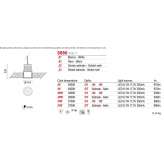 Aluminum recessed LED reflector Radaseni