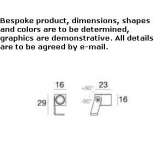 Adjustable square LED reflector Vlodrop