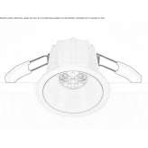 Recessed LED spotlight Plogoff