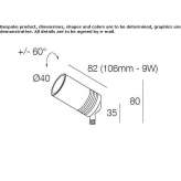 Adjustable round reflector Rosche