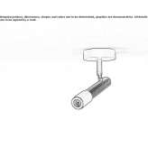 Adjustable steel LED reflector Laxe