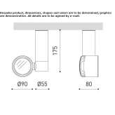 Aluminum LED ceiling spotlight Veseus