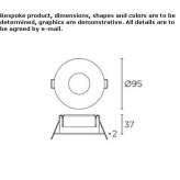 Recessed, adjustable aluminum LED reflector Sulikow