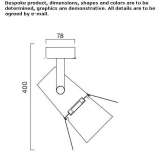 Regulowany metalowy reflektor sufitowy LED Lares