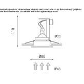 Aluminum recessed LED reflector Kutjevo