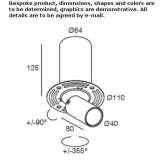 Recessed, adjustable reflector Dermott